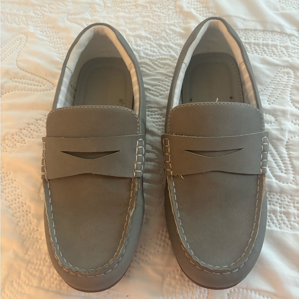 Boys Grey Loafers